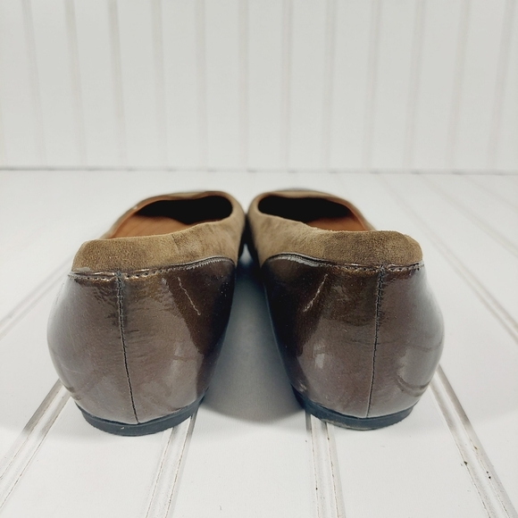 Clarks Indigo Leather Slip On Ballet Flats A668 - Picture 7 of 13